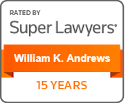 Super Lawyers William K. Andrews 15 Years