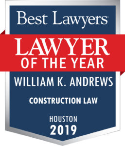 William Andrews Best Lawyers Construction Lawyer of the Year