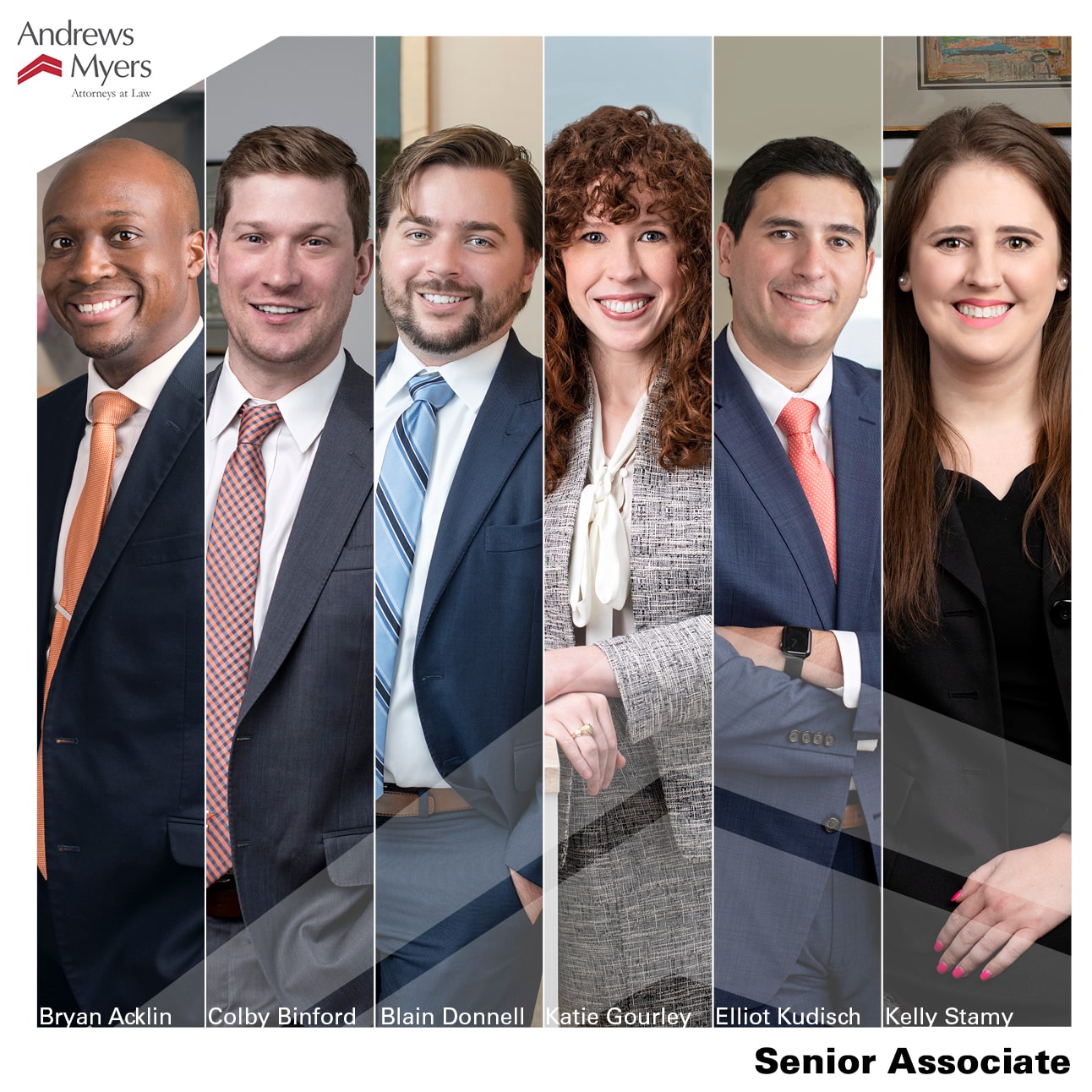 Four men and two women attorneys dressed in professional attire.