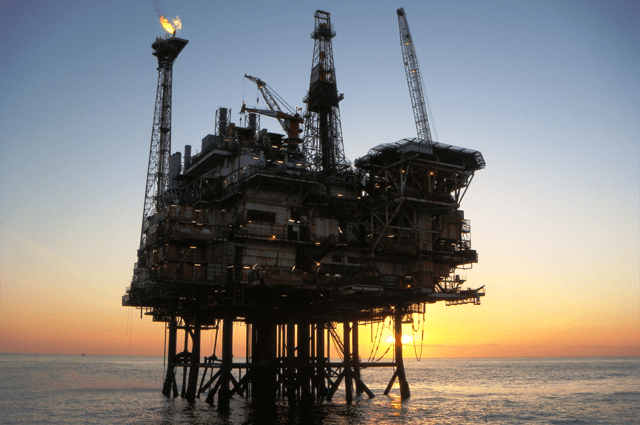 A deep water corrosion machine in the ocean.