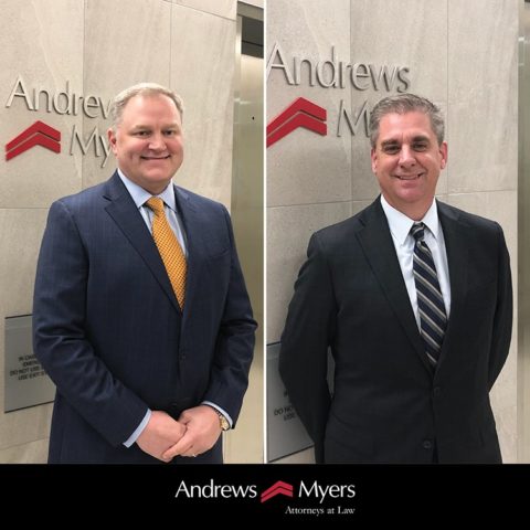 J. Ryan Schmidt and Jim Aycock attorneys at Andrews Myers in Houston, TX