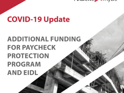 Additional Funding for Paycheck Protection Program and EIDL