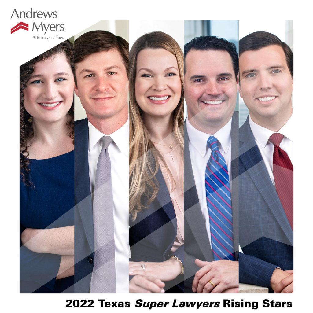 Five Andrews Myers Attorneys Recognized in Texas Rising Stars List