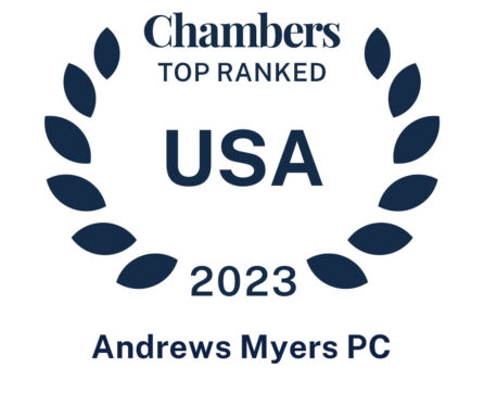 Chambers Top Ranked USA 2023 Andrews Myers PC