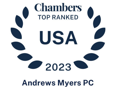 Chambers Top Ranked USA 2023 Andrews Myers PC